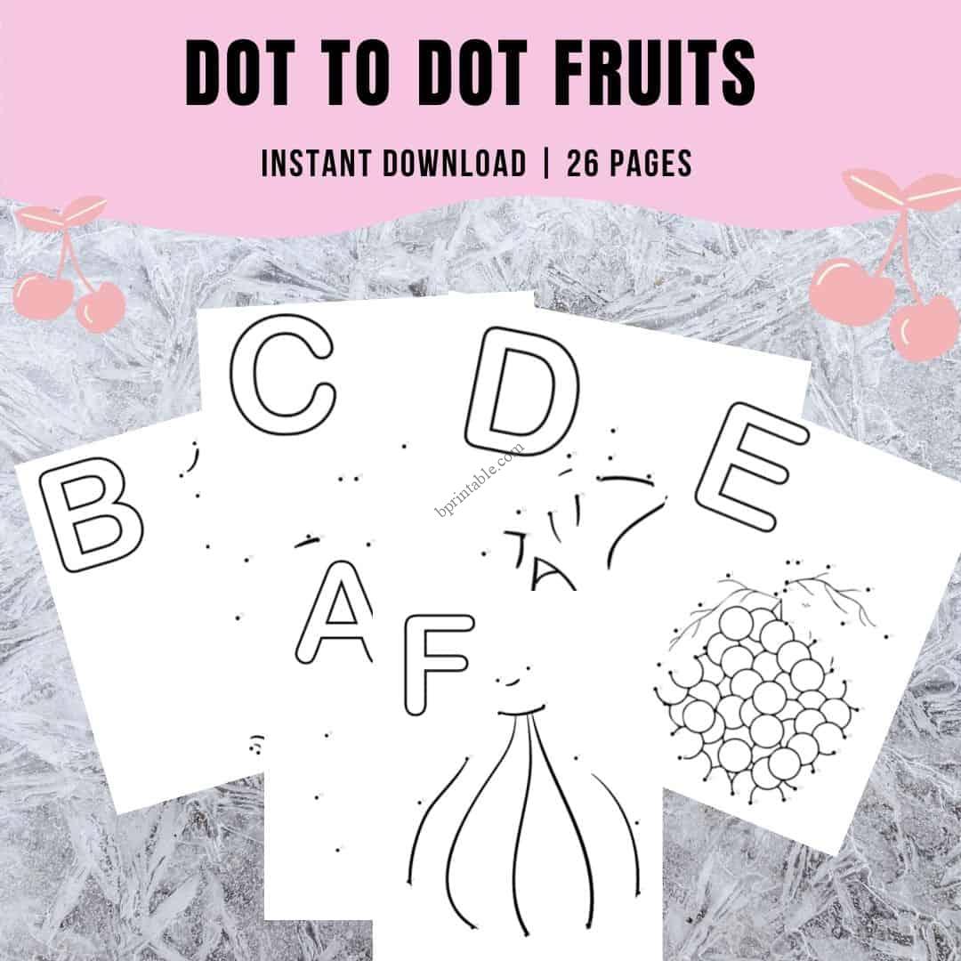 ABC Dot To Dot Fruits Template Bprintable abc-dot-to-dot-fruits-template-bprintable