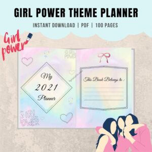 Girl Power Theme 2021 Planner