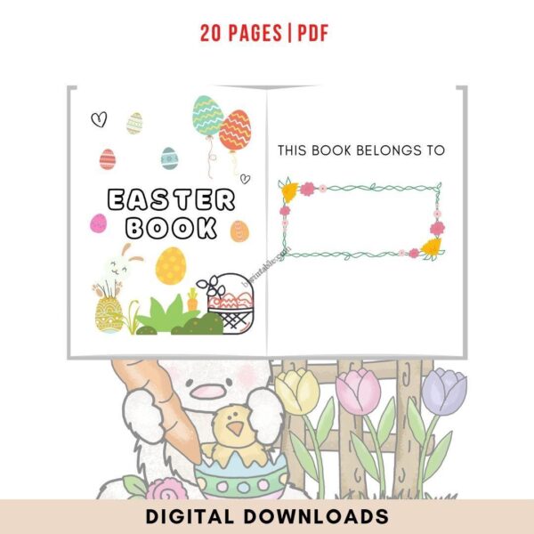 cover page Stress Relief Easter Coloring Book