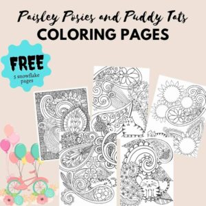 printable Paisley Posies and Puddy Tats coloring pages