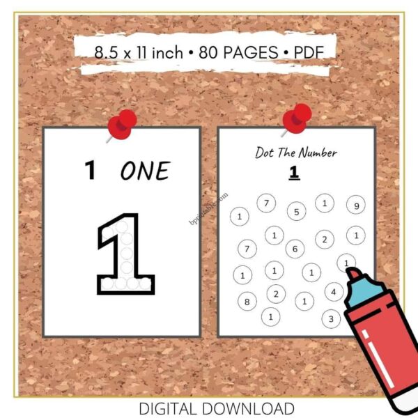 Dot marker printable 3 Dot marker kids printable