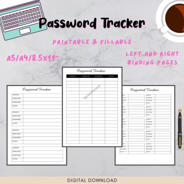 Password Tracker 1 Password Tracker