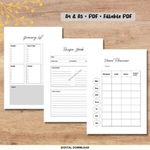 grocery list with meal planner 1 grocery list with meal planner