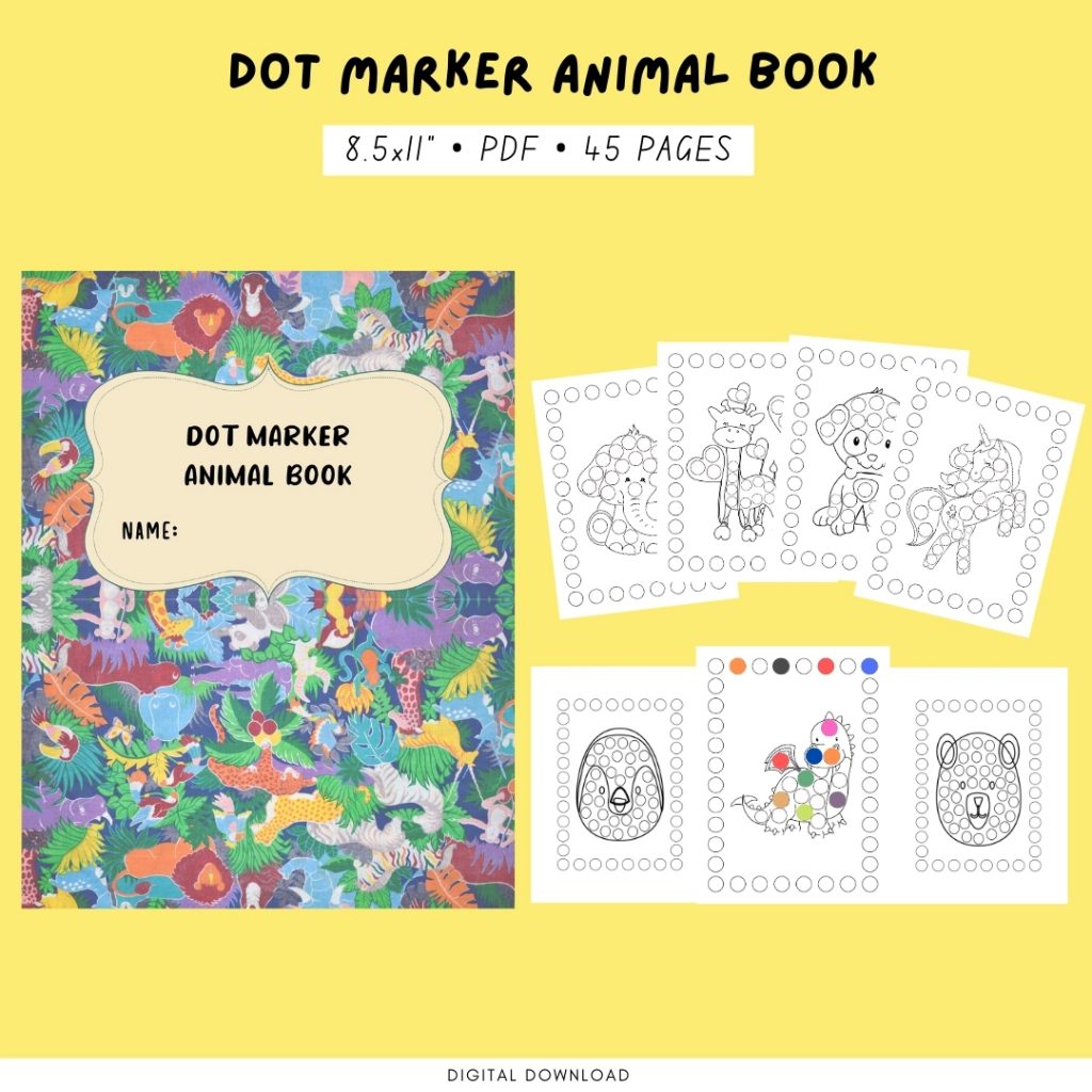 Dot Marker Animal Activity Book