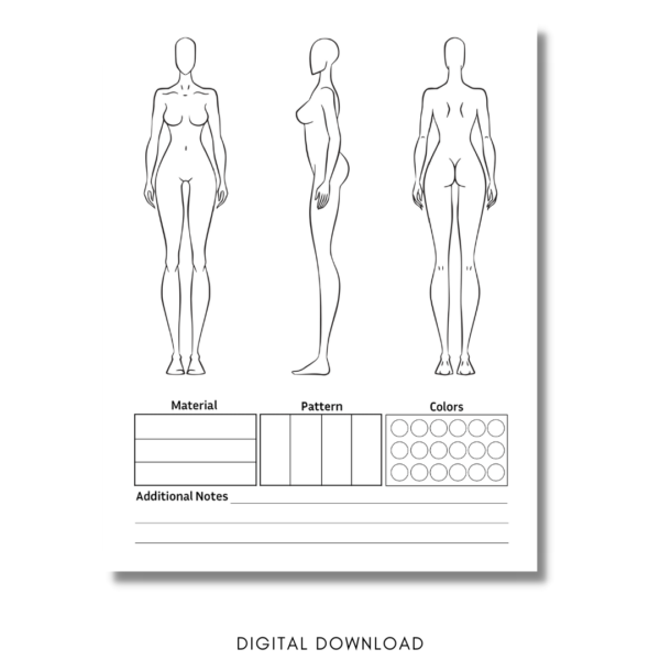 Fashion Sketchbook 2 fashion sketchbook