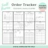Online Sales Order Tracker Planner Business Template