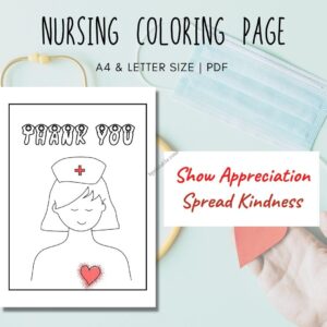 nursing coloring book 1 Nursing Coloring Page