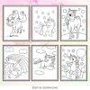 unicorn coloring buku warna 4 unicorn coloring book