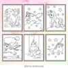unicorn coloring buku warna 5 unicorn coloring book