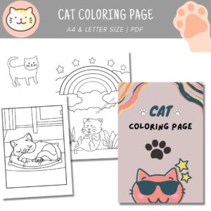 cat coloring page 1 cat coloring page