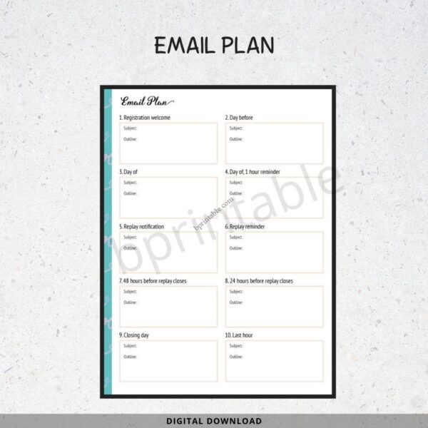 Webinar Planner Journal 4 Webinar Planner Journal