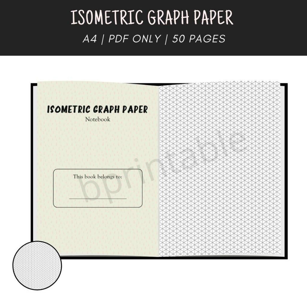 Creativity with Bprintable's Isometric Graph Paper Notebook