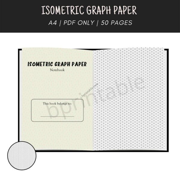 isometric graph paper notebook