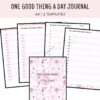 one good thing a day journal 1 one good thing a day journal