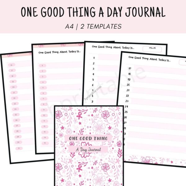 one good thing a day journal 1 one good thing a day journal