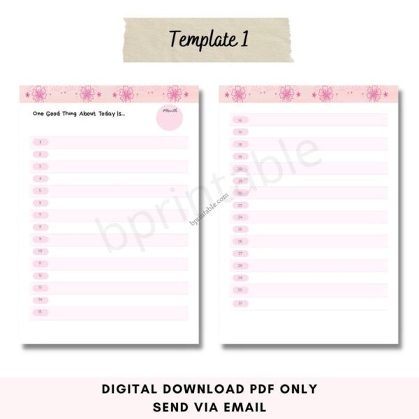 one good thing a day journal 2 one good thing a day journal