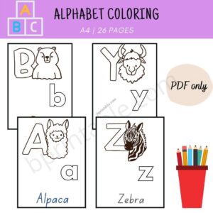 softcopy printable alphabet coloring