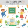 back to school collection games 1 Kids Worksheet Bundle Pack (5 in 1)