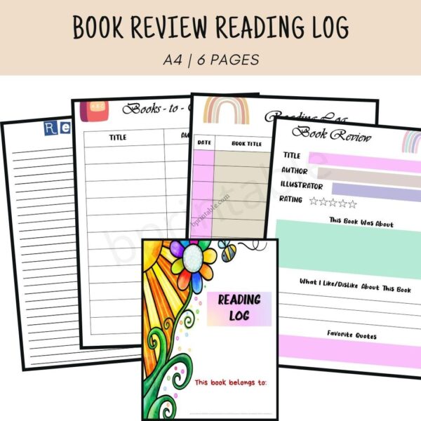 book review reading log 1 printable book review reading log