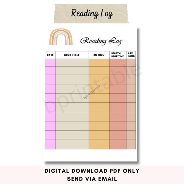 book review reading log 3 printable book review reading log