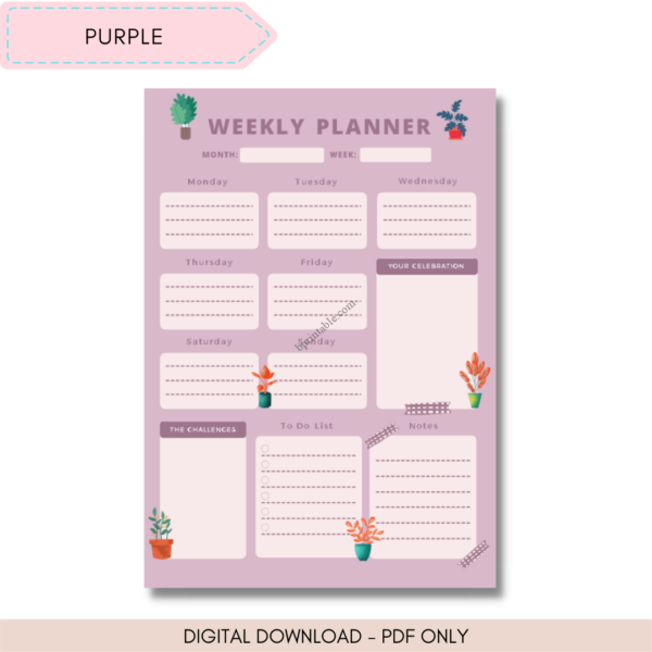 floral weekly planner 2 floral weekly planner