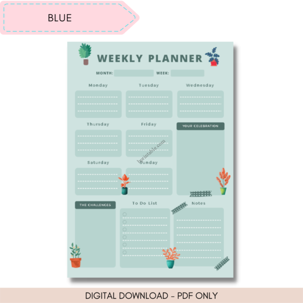 floral weekly planner 4 floral weekly planner