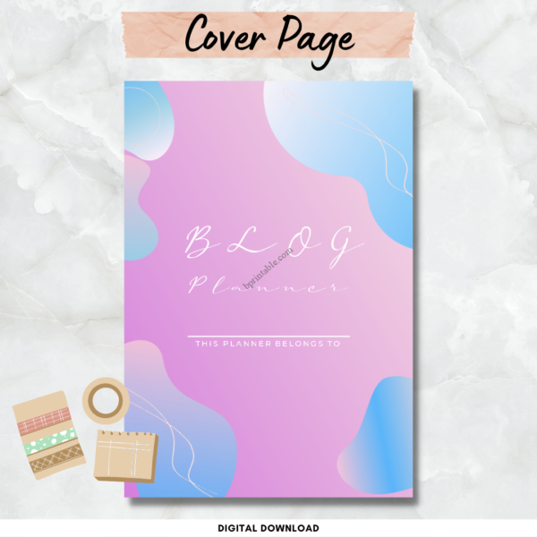 Blog Planner Template 3 Blog Planner Template