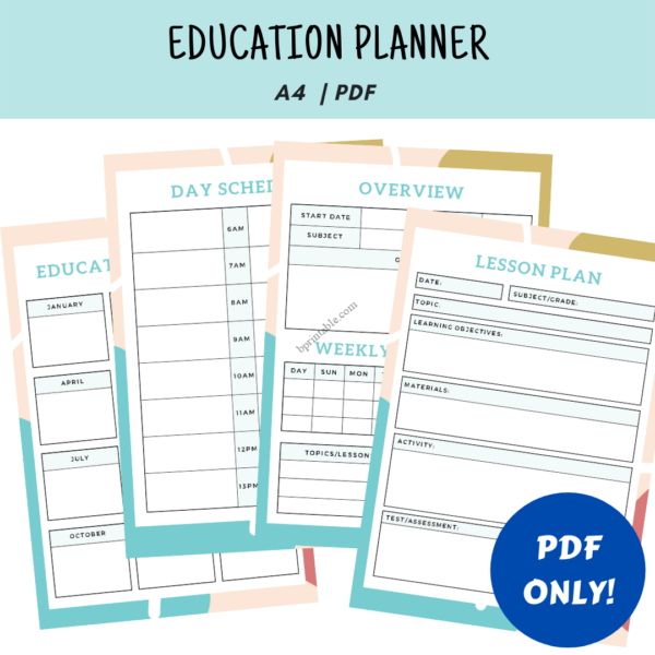 Education Planner Template 1 Education Planner Template