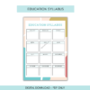 Education Planner Template 4 Education Planner Template