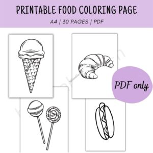food coloring book