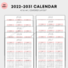 2022 - 2031 calendar 1 2022 - 2031 calendar