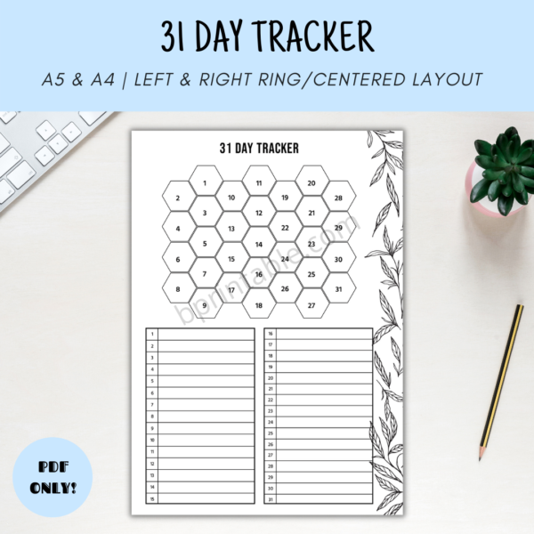 31 Day Tracker