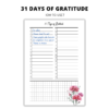 31 Days of Gratitude Template