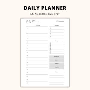 Daily Planner Design 1
