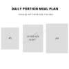 Daily Portion Meal Plan 2 Daily Portion Meal Plan