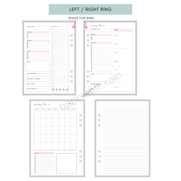 Daily Weekly Monthly Planner 3 Daily Weekly Monthly Planner