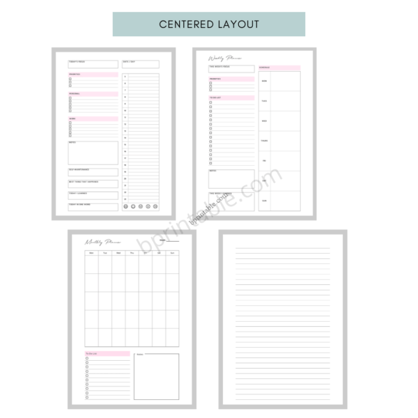 Daily Weekly Monthly Planner 4 Daily Weekly Monthly Planner