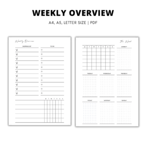 Weekly Planner Overview