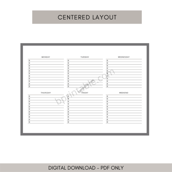 Weekly To Do List Horizontal 4 Weekly To Do List