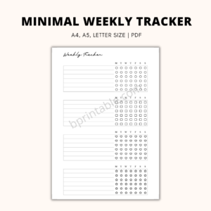 Weekly Tracker Minimal