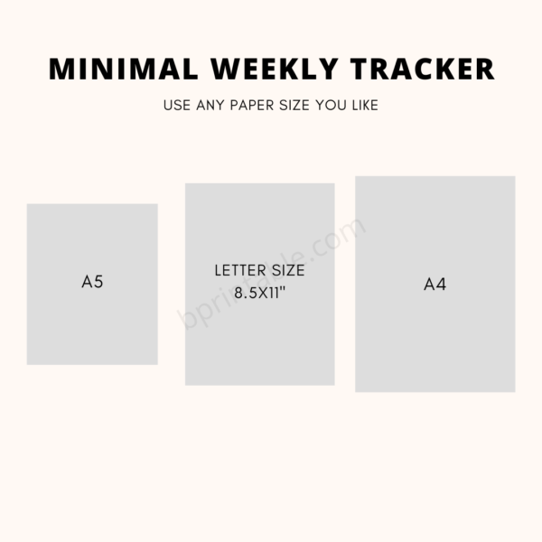 Weekly Tracker Minimal