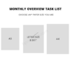 monthly overview task list 2 monthly overview task list