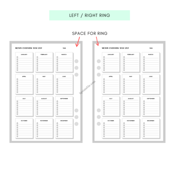 monthly overview task list 3 monthly overview task list