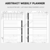Abstract Weekly Planner 1 Abstract Weekly Planner