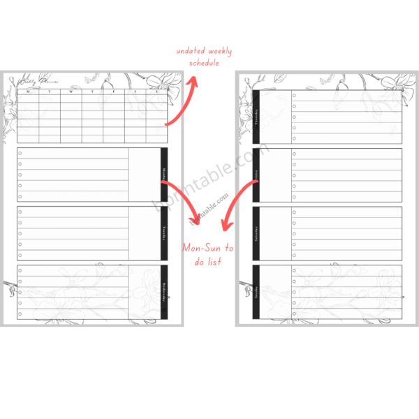 Abstract Weekly Planner 2 Abstract Weekly Planner