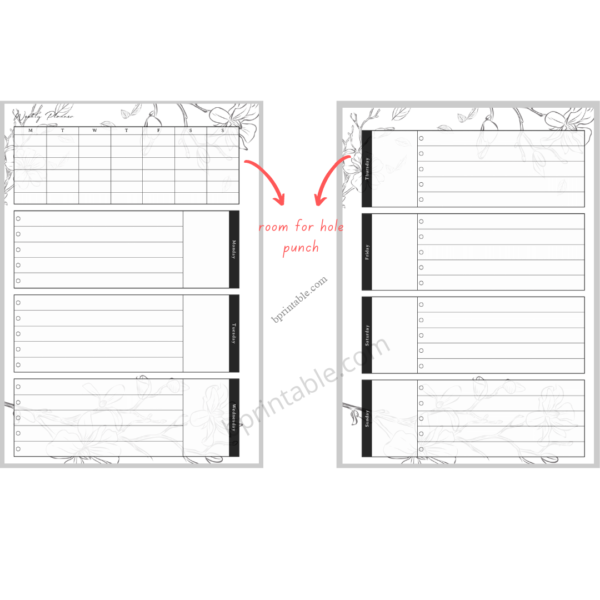 Abstract Weekly Planner 3 Abstract Weekly Planner