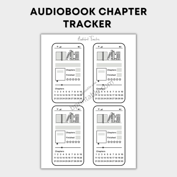 Audiobook Chapter Tracker