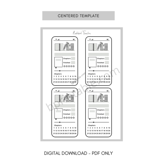 Audiobook Chapter Tracker
