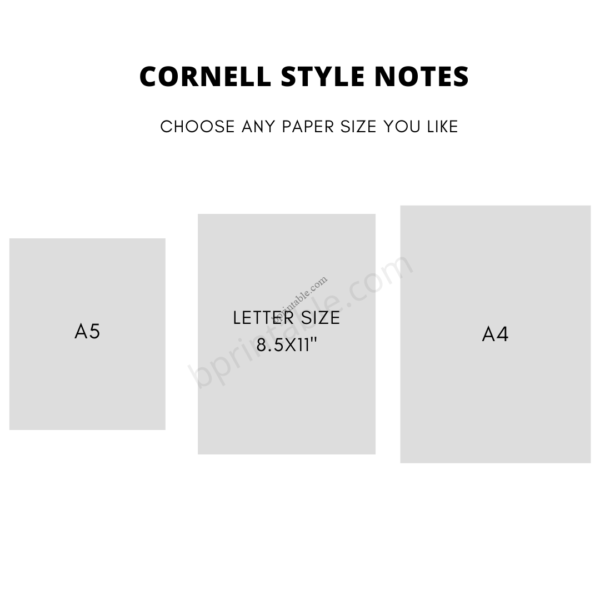Cornell Style Notes 2 Cornell Style Notes