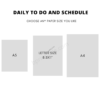 Daily To Do and Schedule